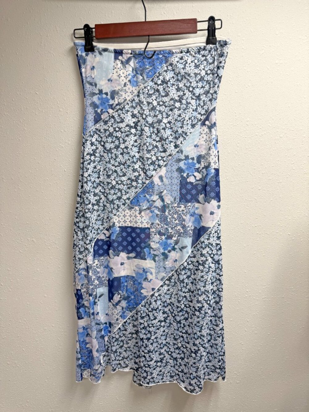 Altar'd State Strapless Patchwork Midi Dress - Picture 5 of 10